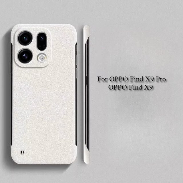 Rahmenlose Sandstein Schutzhülle für Oppo Find X9 Pro und Oppo Find X9 in Grau - Bild 1