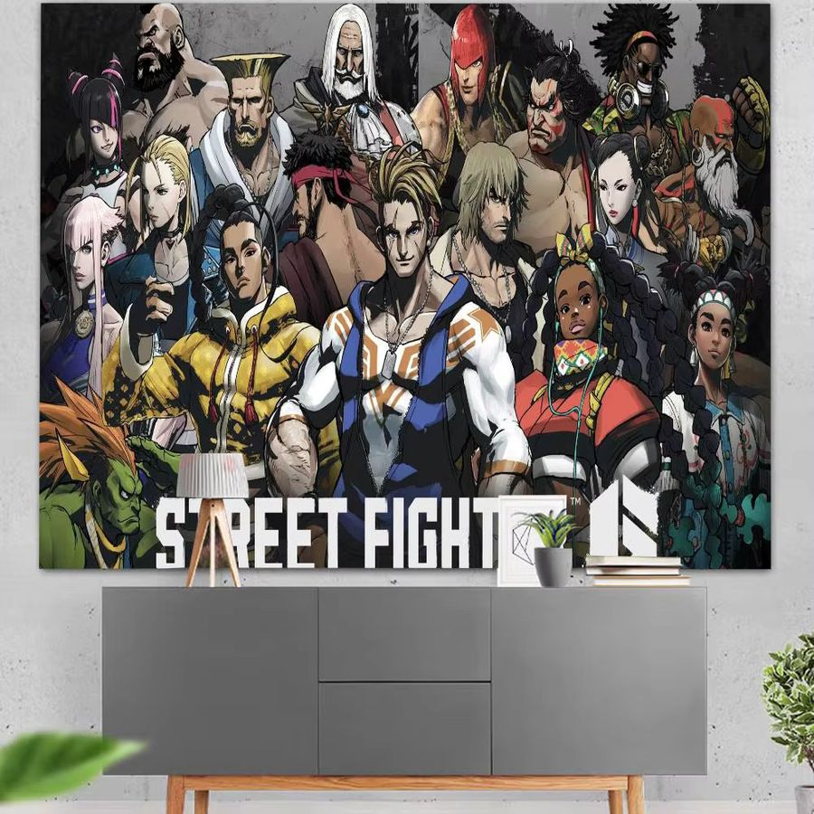 Street Fighter Fotohintergrund aus Kunstpapier für Fotografie und Kulissen - Bild 2