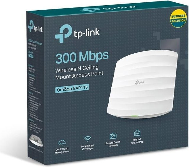 TP-Link Omada EAP115 WLAN Access Point 2,4 GHz Single Band in Weiß - Bild 2