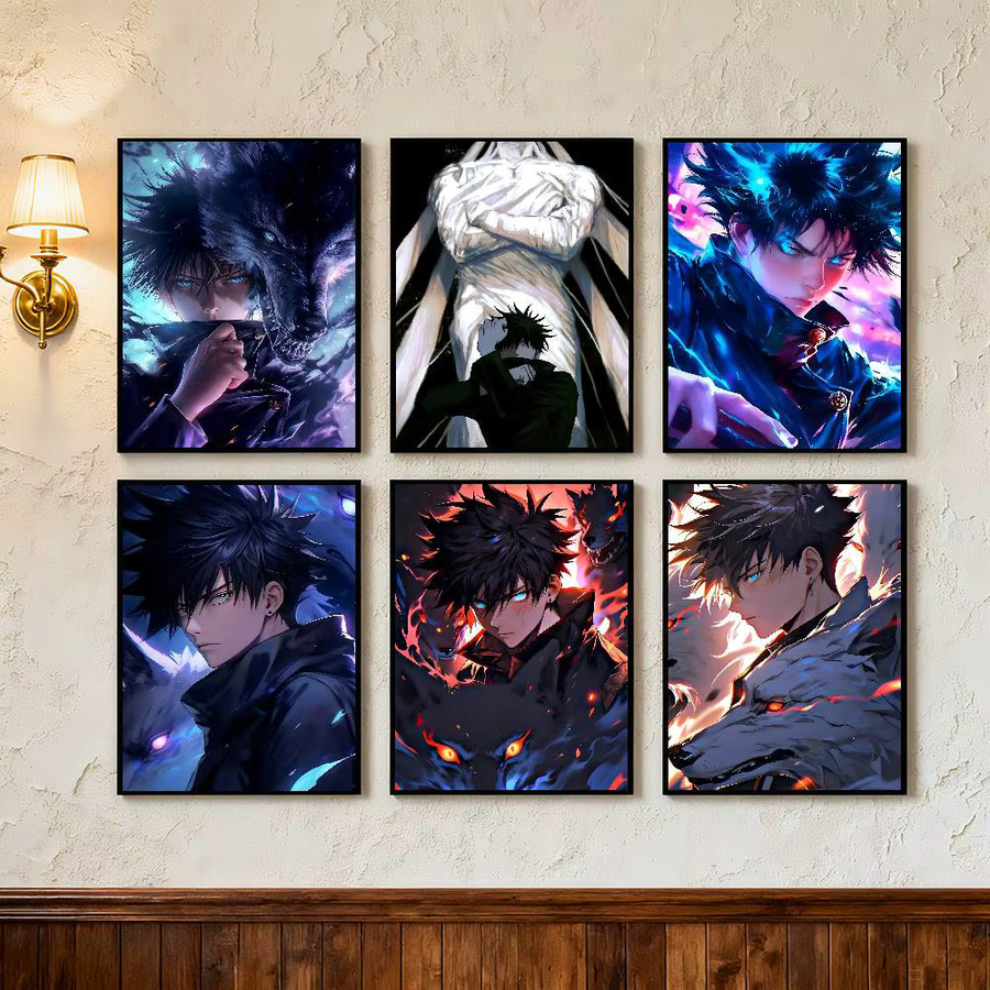 Kayou Fushiguro Megumi Poster Kunstdruck im Anime-Stil, Mehrfarbig, B: 15,0 cm, H: 10,0 cm - Bild 3