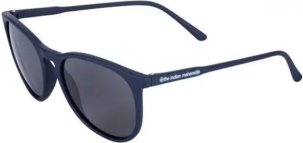The Indian Maharadja Sonnenbrille, Kunststoff, Vollrand, Panto, Unisex, Schwarz, Blau - Bild 1