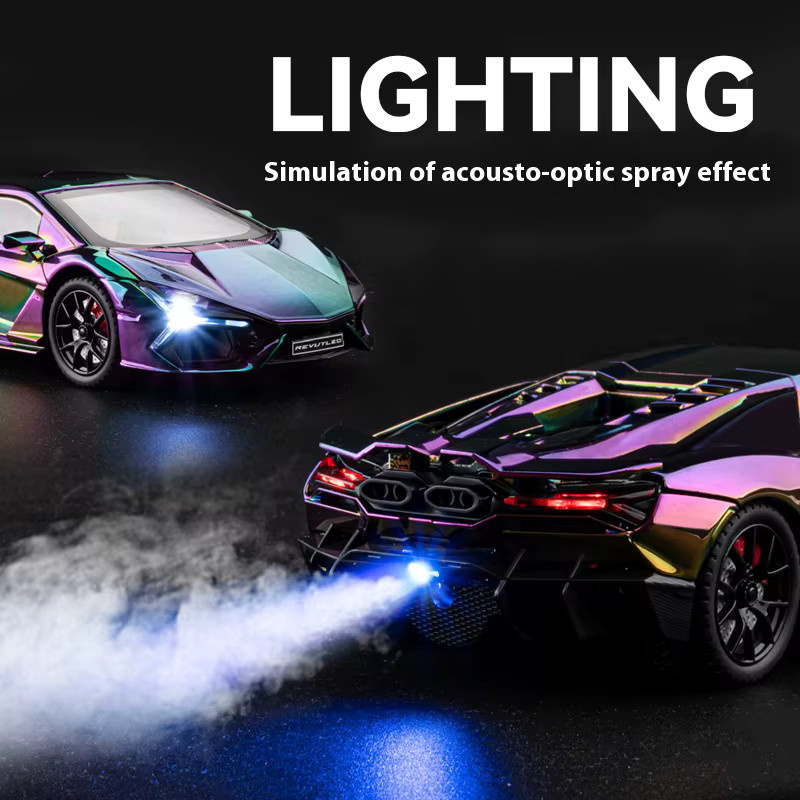 Maisto Lamborghini Revuelto Spray Plating Version, Modellauto, 1:24, mit Wasserspray, Nebeleffekt - Bild 1