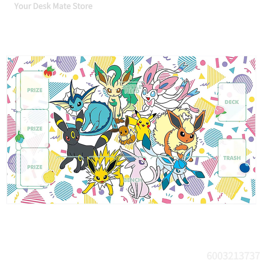 Potdemiel Pokémon Mauspad in Lila im Geister- und Feen-Stil, rutschfeste und schmutzabweisende Gaming-Schreibtischunterlage für Anime-Fans - Bild 3