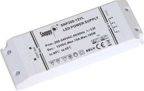 Dehner Elektronik LED-Trafo LED-Treiber Konstantspannung 200W 8.3A 24V/DC in Weiß - Bild 1