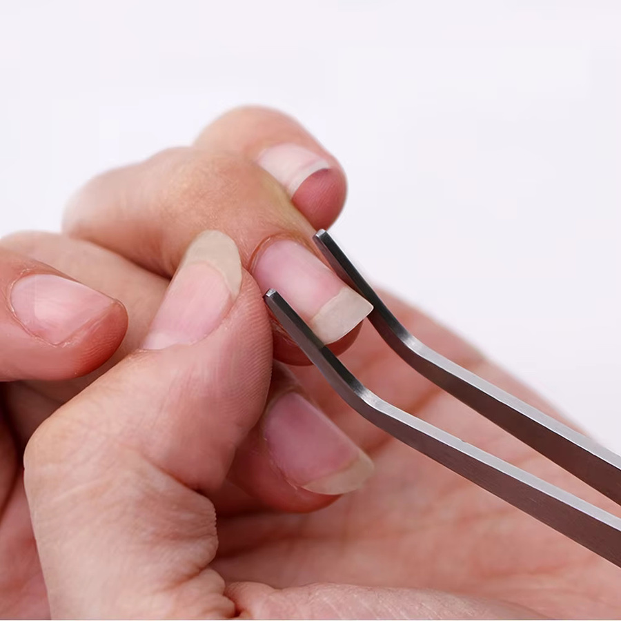 YIKOOLIN Nagelwerkzeug, Edelstahl Pinzette für Nail Art Dekoration - Bild 3