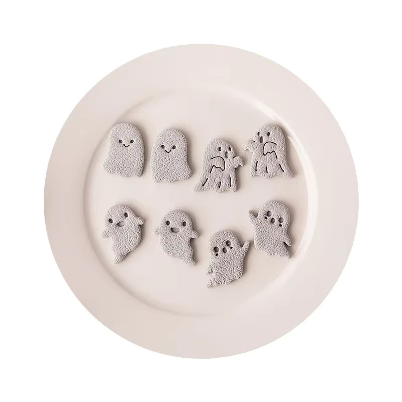 Halloween Ghost Polymer Clay Cutter für DIY Schmuck und Anhänger aus Kunststoff, Weiß - Bild 2