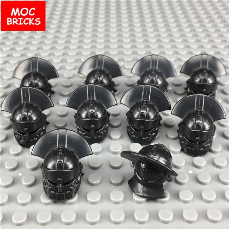 Yiran toy Mittelalter Ritter Rom Helm Aufsatz Figuren Bausteine 10-teiliges Set - Bild 1