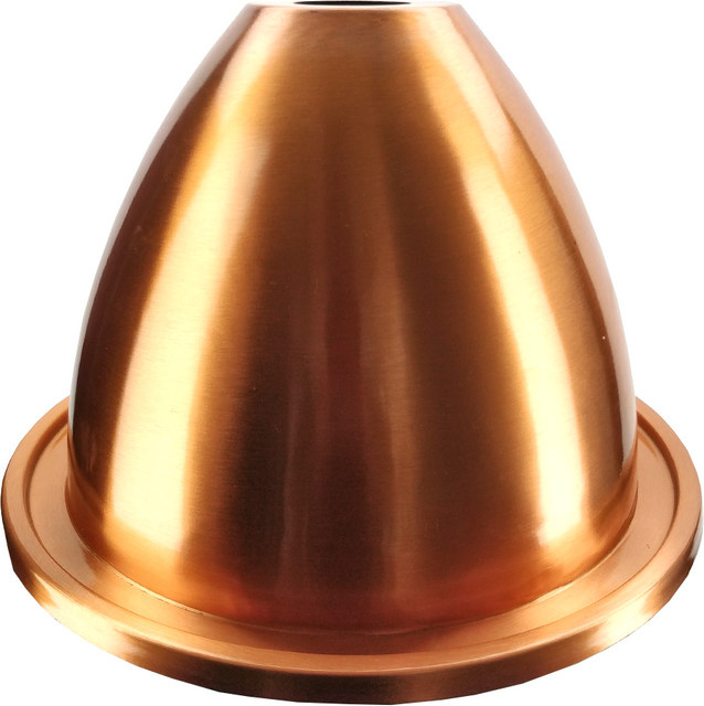 KegLand AlcoEngine Kupfer-Alembic-Destillationsdeckel mit 47 mm Loch, passend für BrewZilla 35L und DigiBoil 35L, Farbe: Braun - Bild 1