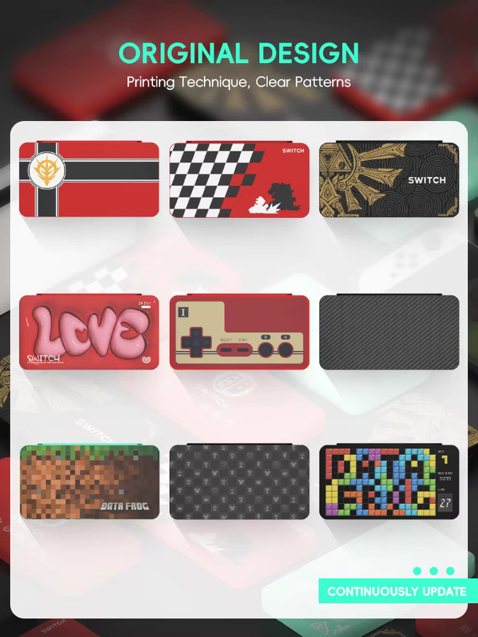 DATA FROG 24-in-1 Spielkartenetui für Nintendo Switch und Switch OLED, Aufbewahrungsbox für Patronen in Multicolour - Bild 5