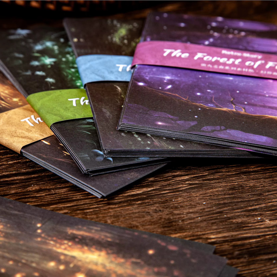 30er Paket Retro DIY Collage Papier Set Firefly Wald Serie Dreamscape in Multicolour - Bild 5
