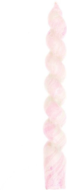 Rico Design Spiralkerze marmoriert Pink/Grün B: 2,4 cm, H: 18,5 cm - Bild 1