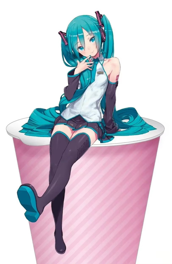 Bandai Hatsune Miku Figur, PVC Puppe, 16cm - Bild 2