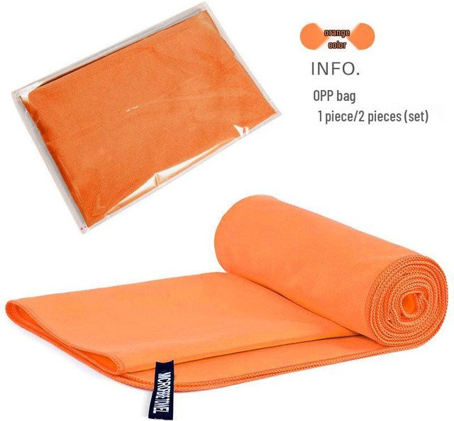 the BAY Sporttuch aus Mikrofaser in Orange, doppelseitiges Plüsch-Schnelltrockentuch für Yoga und Fitness, B/B: 30 x 30 cm - Bild 1