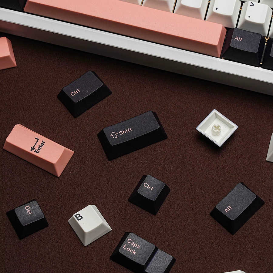 Jaycomia PBT Cherry MX Tastenkappen mit Sublimationsdruck für mechanische Tastaturen in verschiedenen Sprachen wie Deutsch, Französisch, Spanisch, Koreanisch, Hebräisch, Arabisch und Japanisch - Bild 5