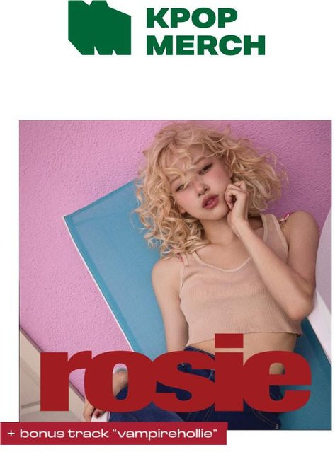 ROSE - erstes Studioalbum [rosie] Vinyl Blackpink Vampirhollie Edition transparent/multicolour - Bild 1