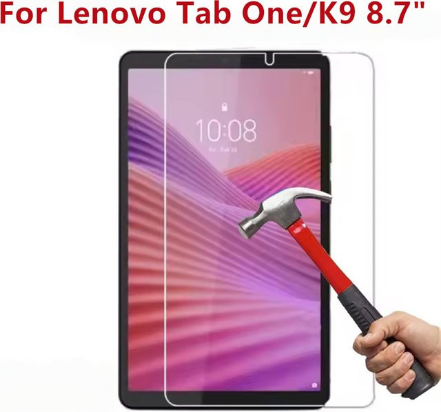 Lenovo Tab K9 2025 Tab One 8,7 Zoll Displayschutzfolie aus gehärtetem Glas, transparent, kratzfest - Bild 1