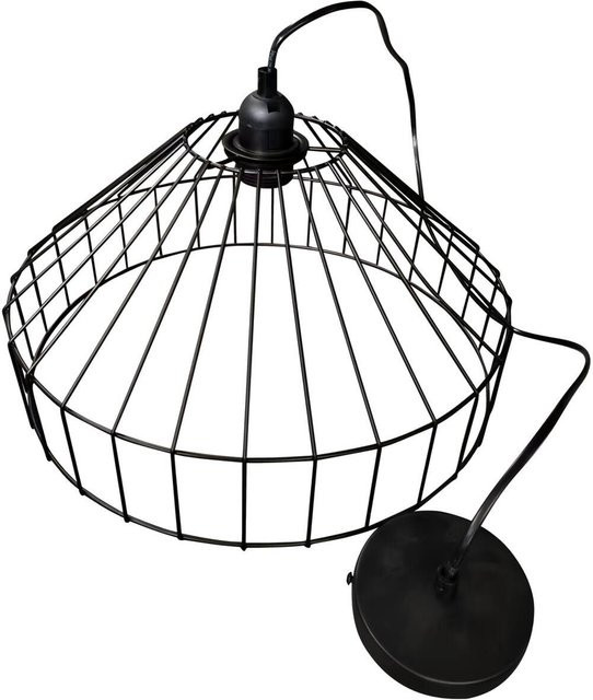 Pocoline Pendelleuchte Ivette in Schwarz aus Metall mit E27 Fassung, Höhe: 75 cm, Durchmesser: 38 cm - Bild 1
