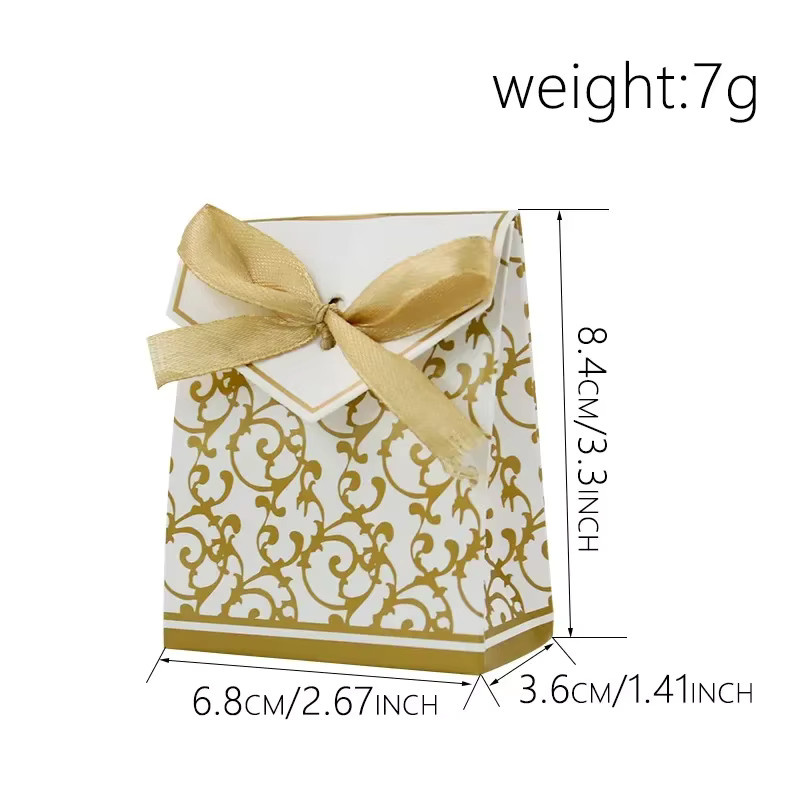 10er Set Papier-Geschenktaschen für Hochzeit, Geburtstag und Party in Silber und Weiß - Bild 3