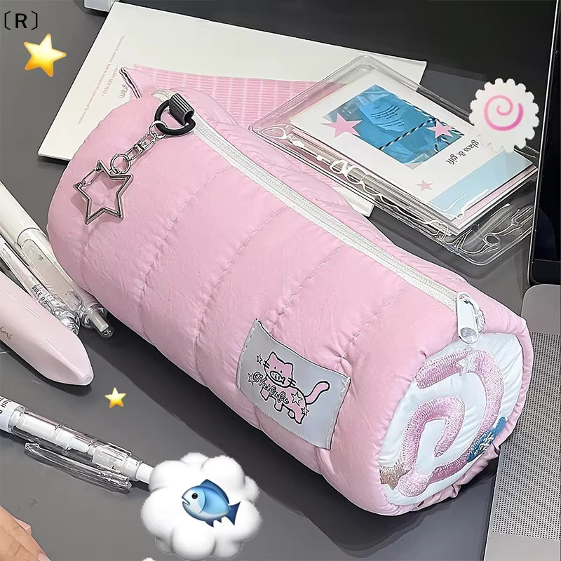 Kawaii Cartoon Federmäppchen in Pink als weiche Aufbewahrungstasche für Stifte und Kosmetik - Bild 2