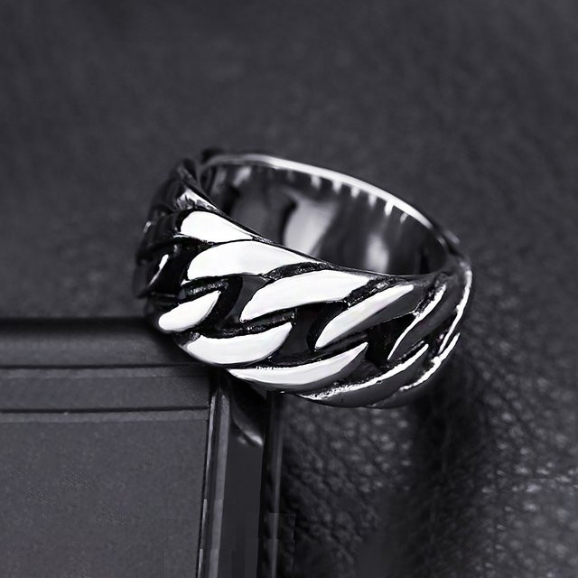 TOGA PULLA Ringe, Edelstahl, Silber, Punk, Unisex - Bild 1