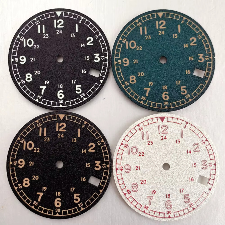 Zifferblatt Matelion, Schwarz, Vintage, Herren - Bild 2