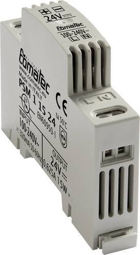 Comatec PSM1/15.24 Hutschienen-Netzteil DIN-Rail 24 V/DC 0.625A 15W in Weiß - Bild 1