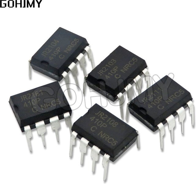 GOHJMY 5er Set IR2104 IR2153 IR2153BF DIP-8 integrierte Schaltkreise in Schwarz - Bild 1