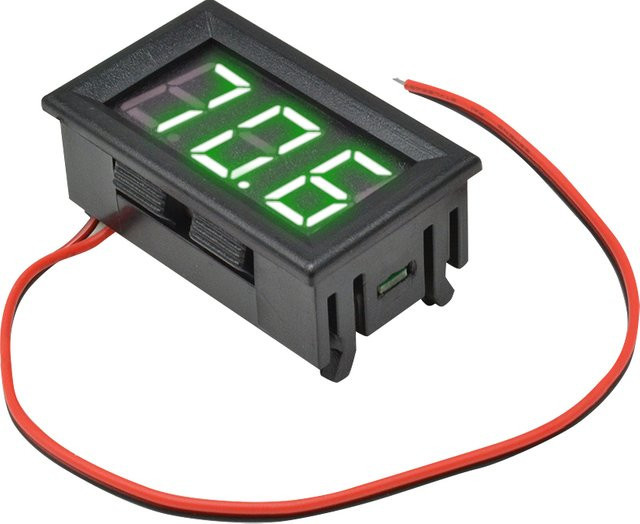 Aideepen Digitales LED Voltmeter Spannungsmesser AC 70-500 V mit 0,56 Zoll Display in Rot, Grün, Blau oder Schwarz - Bild 1
