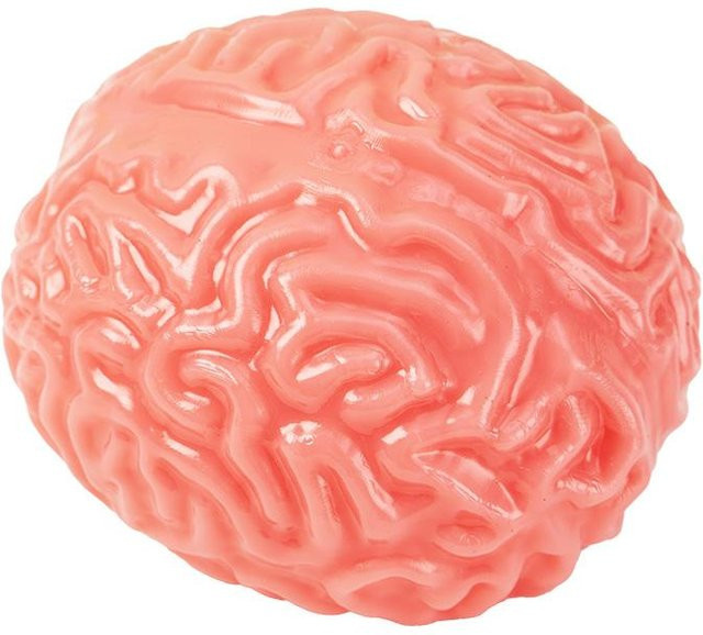 Fashnics Kreative Simulation Gehirn Squishy Fidget Spielzeug, beige - Bild 1