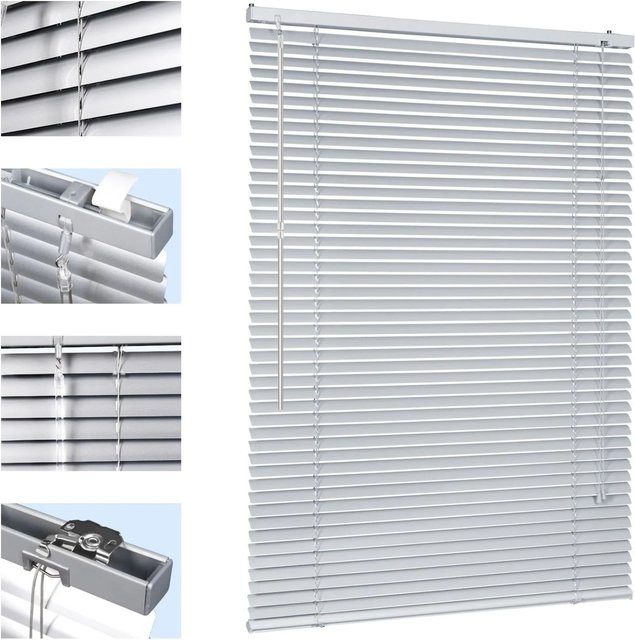 Sekey Aluminium Jalousie Silber, B/H: 85 x 160 cm - Bild 1