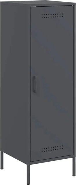 vidaXL Highboard Anthrazit aus Stahl im Industrie-Stil, B/T/H: 36 x 39 x 113 cm - Bild 1