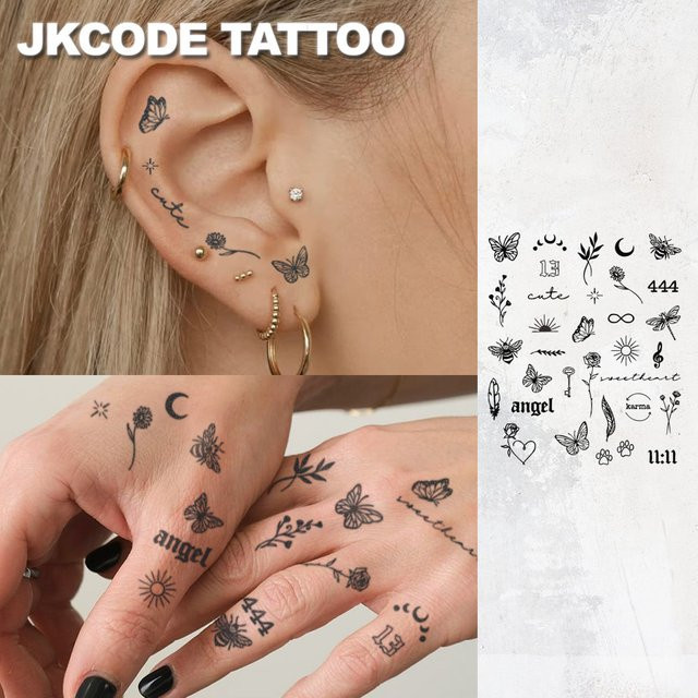 JKCODE TATTOO Semi-permanente Tattoos, Unisex - Bild 1
