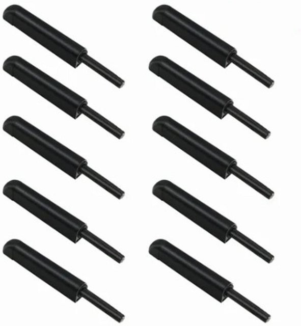 Neoglint Schranktür-Rebounder Set aus Aluminiumlegierung in Schwarz, 10 Stück - Bild 1