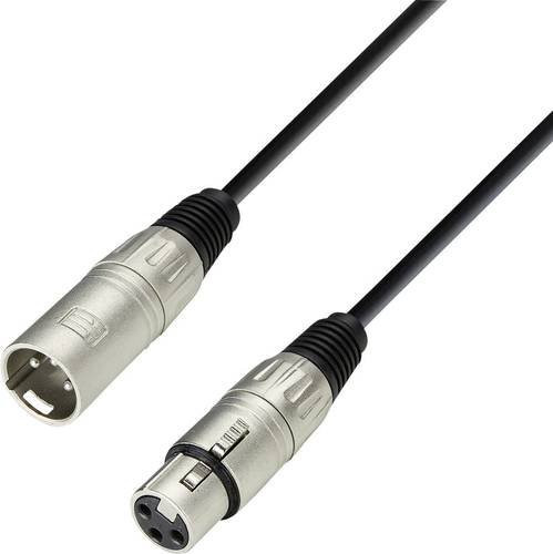 Adam Hall XLR Verbindungskabel Schwarz, 1,00 m, 1x XLR-Buchse zu 1x XLR-Stecker - Bild 1