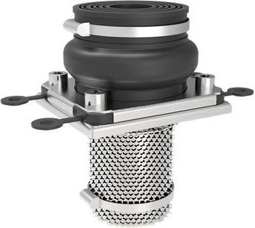 ABB Kabelflansch KOT62296 für Edelstahlgehäuse in Schwarz, Durchmesser: 27-57 mm - Bild 1