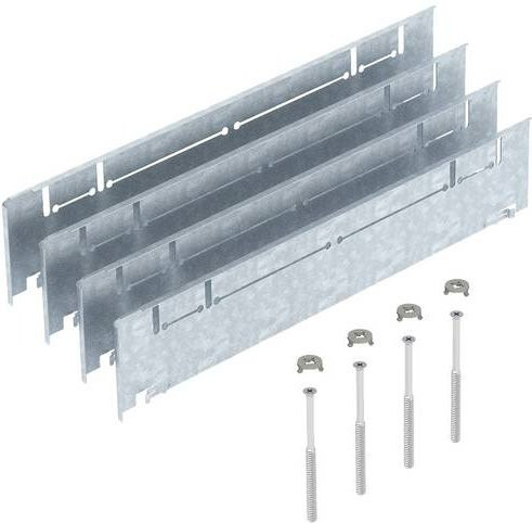 OBO Bettermann Nivellierset ASH350-3 Höhenausgleich-Bausatz für Estrichhöhe 115+55mm in Silber - Bild 1