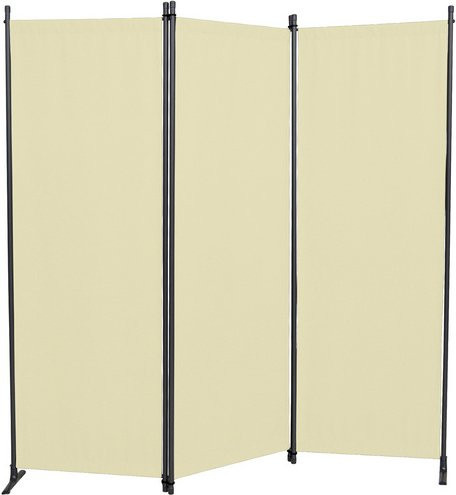 Sichtschutz Paravent von ANGERER FREIZEITMÖBEL aus Stahl und Polyethylen in Beige, Höhe: 165 cm, Breite: 165 cm - Bild 1
