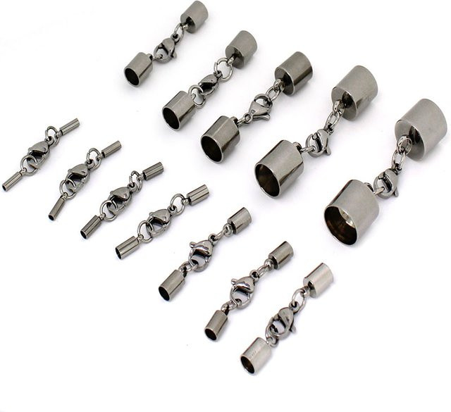 SUMOORL Endkappen mit Karabinerverschluss, Edelstahl, 1–10 mm - Bild 1