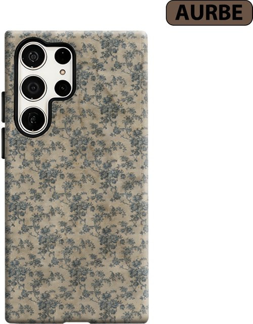 Potdemiel Handyhülle mit Vintage Blumenmuster für Samsung Galaxy S26 S25 S24 S23 Ultra Plus, stoßfeste Doppelschicht Rückabdeckung, Multicolour - Bild 1