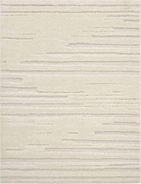 Teppich Geneva in Beige mit geometrischem Muster und Hoch-Tief-Effekt, B: 120 cm, T: 160 cm - Bild 1