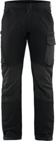 Blakläder Service Bundhose in Schwarz und Dunkelgrau mit Cordura-Material und Kunststoffelementen, Konfektionsgröße 28 - Bild 1
