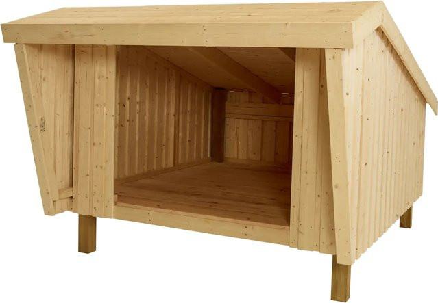 Plus A/S Shelter aus unbehandeltem Holz in Braun - Bild 1