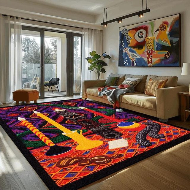 Karpetti Wohnzimmerteppich mit abstraktem Vintage-Blumendekor, rutschfest und waschbar, B/T: 180 x 280 cm, mehrfarbig - Bild 1