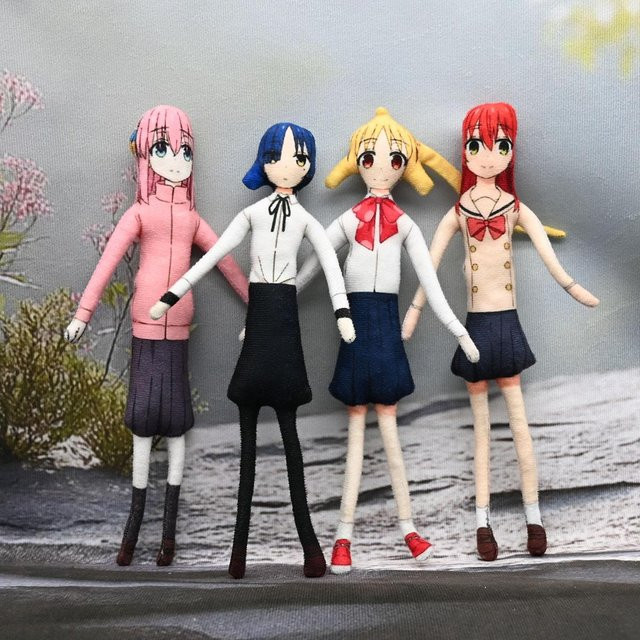 Yiran toy 1 Bocchi The Rock Gotoh Hitori Nijika Rikuo Puppen, 28cm - Bild 1