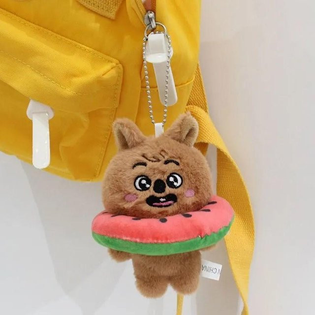 Stray Kids Schlüsselanhänger Plüsch Wassermelonenring, HAN, brown, Unisex - Bild 1
