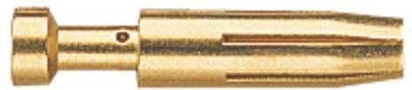 HARTING Leiterplattenkontakt 09332006280 aus Messing mit Goldbeschichtung - Bild 1