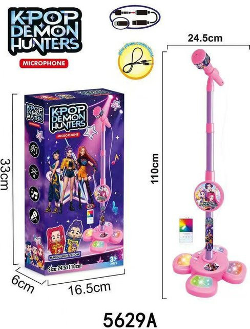 Discover Intime Kpop Dämon Musik Mikrofon, Kinderspielzeug, mit Licht - Bild 1