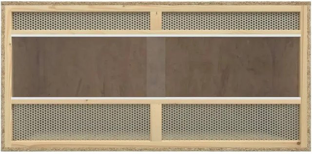 vidaXL Terrarium aus Holzwerkstoff und Glas in Braun, B/T/H: 100 x 47 x 47 cm - Bild 1