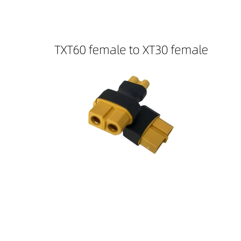 EVANOVM Lithium-Batterie-Adapter XT30 auf XT60 Stecker und Buchse, Gelb - Bild 2