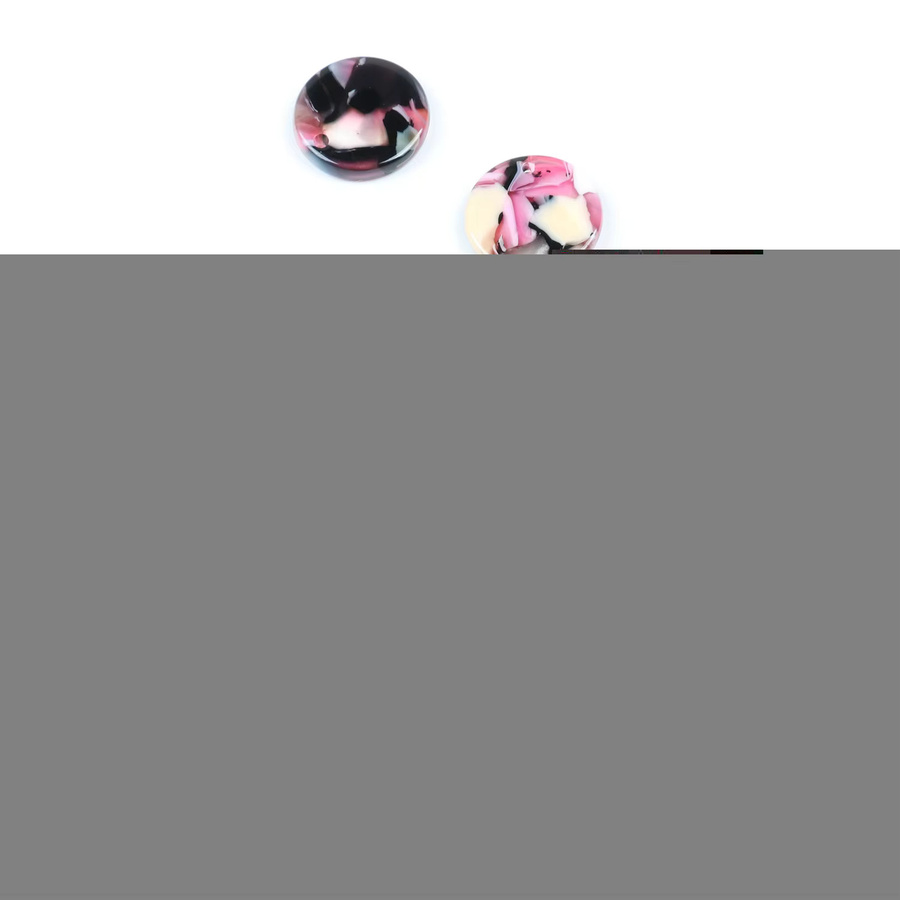 XINER Ohrring-Charm, Leopardenmuster, Acetat, Perle, Bunt - Bild 2